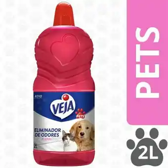 Limpador pets veja desodorizador perfumado veja floral 2l