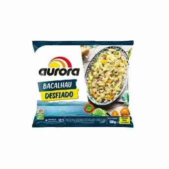 Bacalhau desfiado aurora congelado 500g