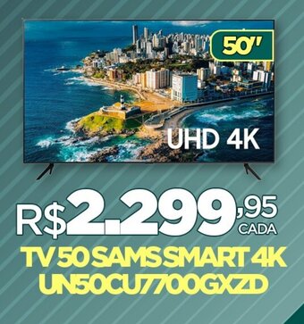 TV50 SAMSSMART 4K UN50CU7700GXZD
