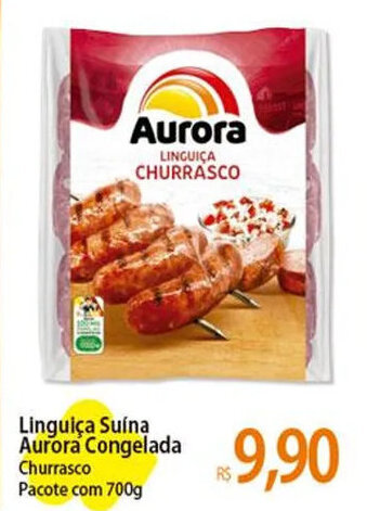 Atacadão Linguiça Suína Aurora Congelada Churrasco Pacote com 700g oferta
