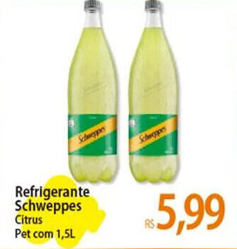Atacadão Refrigerante Schweppes Citrus Pet com 1,5L oferta
