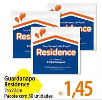 Atacadão Guardanapo Residence 21x22cm Pacote com 50 unidades oferta