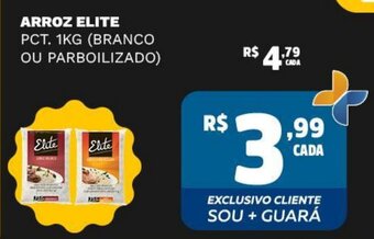 Supermercado Guará ARROZ ELITE PCT. 1KG (BRANCO OU PARBOILIZADO) oferta