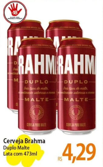 Atacadão Cerveja Brahma Duplo Malte Lata com 473ml oferta