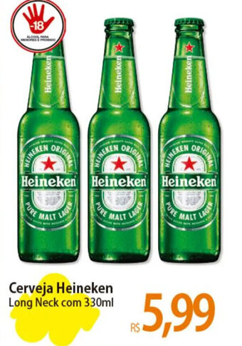 Atacadão Cerveja Heineken Long Neck com 330ml oferta