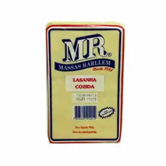Massa para lasanha massas rarllem pacote 500g