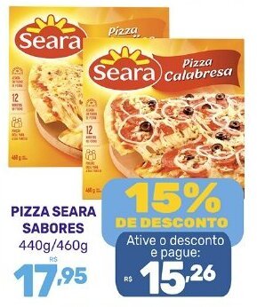 Supermercados Jau Serve PIZZA SEARA SABORES 440g/460g oferta