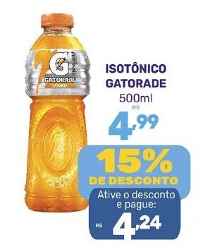 ISOTÔNICO GATORADE 500ml