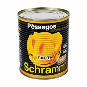 Supermercado Precito Pêssego em calda extra schramm lata 450g oferta