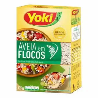 Aveia em flocos yoki caixa 170g