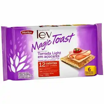 Torrada lev magic toast light 144g