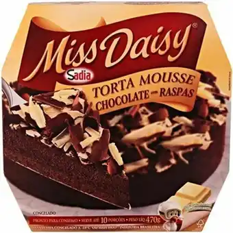 Supermercado Precito Torta sadia miss daisy mousse de chocolate com raspas embalagem 470g oferta