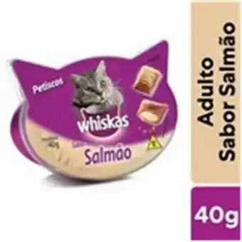 Supermercado Precito Petisco whiskas temptations salmão para gatos adultos 40g oferta
