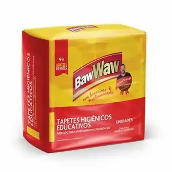 Tapete higiênico pet baw waw 55cm x 60cm embalagem 7 un