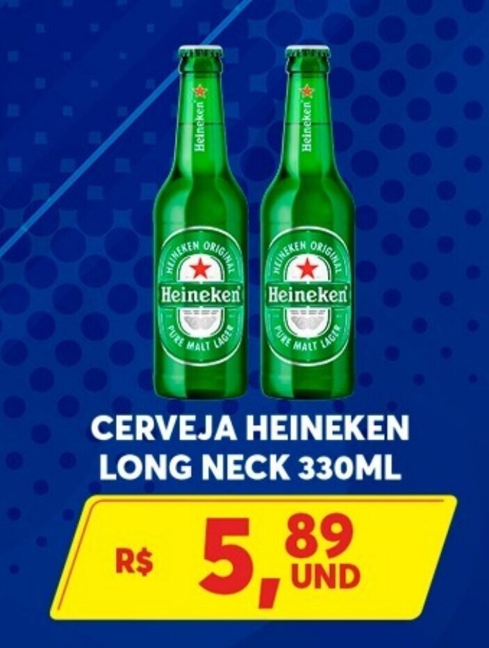 Cerveja Heineken Long Neck 330ml Oferta Na Atacadão Centro Sul