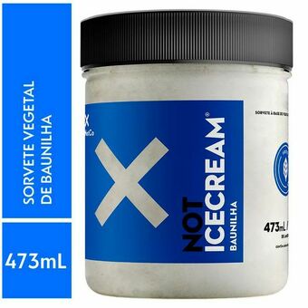 Sorvete vegano baunilha not icecream 473ml