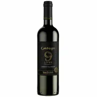 Mambo Vinho chileno tinto cabernet sauvignon gato negro 9 lives 750ml oferta