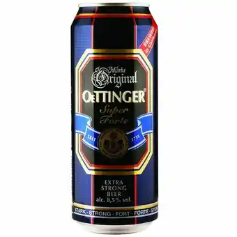 Mambo Cerveja alemã oettinger extra strong lata 500ml oferta