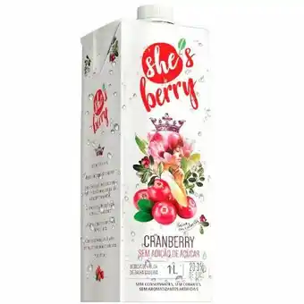 Suco cranberry zero she´s berry 1l