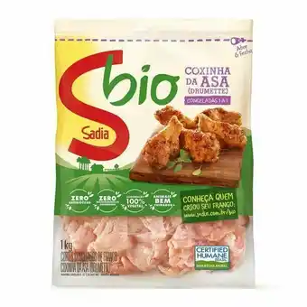 Mambo Coxinha da asa drumette congelada sadia bio 1kg oferta