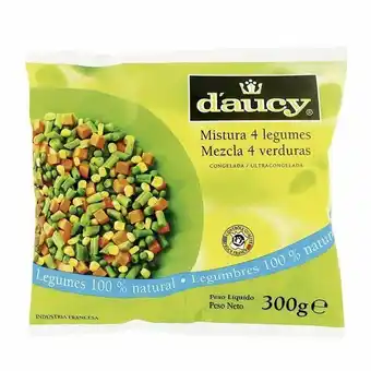 Mistura 4 tipos de legumes congelados d'aucy 300g