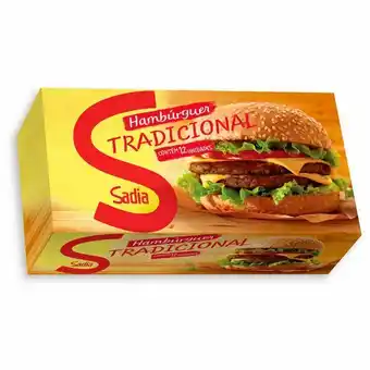 Mambo Hambúrguer bovino congelado tradicional sadia 672g oferta