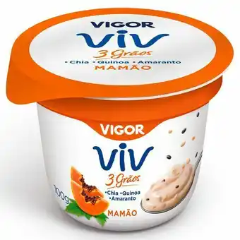 Mambo Iogurte de mamão viv 3 grãos vigor 100g oferta