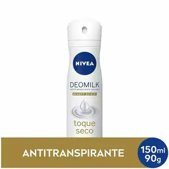 Mambo Desodorante aerosol sem álcool deomilk toque seco nivea 150ml oferta