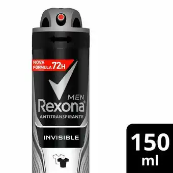 Mambo Desodorante aerosol masculino invisible rexona men 150ml oferta