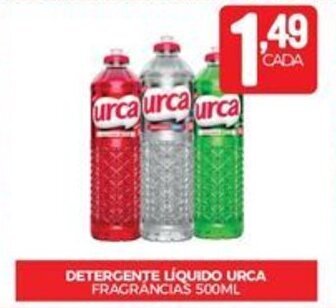 Fort Atacadista DETERGENTE LÍQUIDO URCA FRAGRANCIAS 500ML oferta