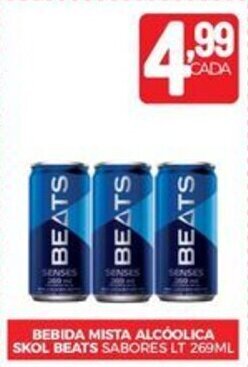 Fort Atacadista BEBIDA MISTA ALCOOLICA SKOL BEATS SABORES LT 269ML oferta