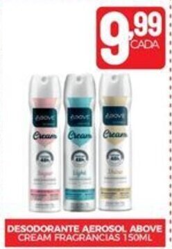 Fort Atacadista DESODORANTE AEROSOL ABOVE CREAM FRAGRANCIAS 150ML oferta