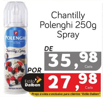 Supermercado Dalben Chantilly Polenghi 250g Spray oferta