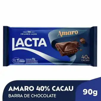 Mambo Chocolate amargo amaro lacta 90g oferta