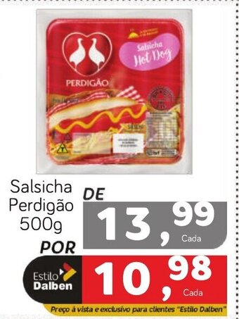 Supermercado Dalben Salsicha Perdigão 500g oferta