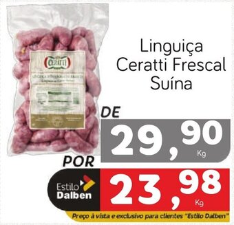 Supermercado Dalben Linguiça Ceratti Frescal Suína oferta