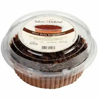 Mini bolo de brigadeiro sabor & delícias 100g