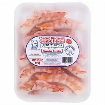 Camarão rosa congelado tipo a extra santa luzia 500g
