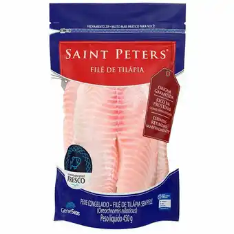 Filé de tilápia congelado saint peter geneseas 450g