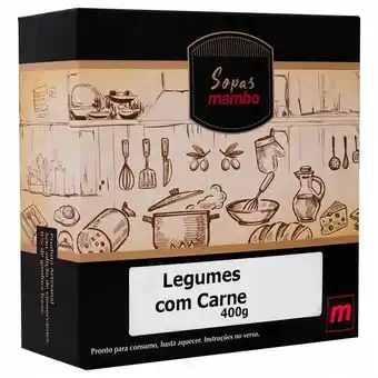 Mambo Sopa de creme de legumes e carne mambo 400g oferta