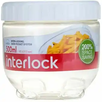 Mambo Pote plástico redondo interlock 500ml oferta