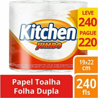 Mambo Toalha de papel folha dupla kitchen com 2 unidades oferta