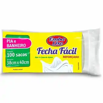 Mambo Saco de lixo pia e banheiro fecha fácil embalixo com 100 unidades oferta