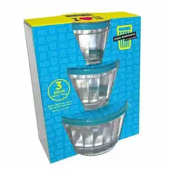 Mambo Jogo de tigelas americano com tampa nadir 3 peças oferta