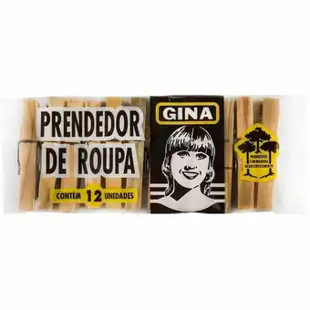 Mambo Prendedor de roupa gina com 12 unidades oferta