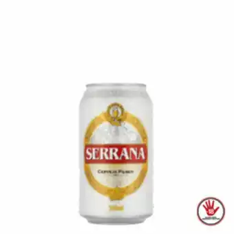 Supermercados São Vicente Cerveja nacional serrana lata 350ml oferta