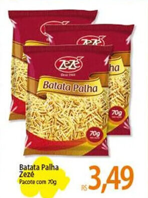 Atacadão Batata Palha Zezé Pacote com 70g oferta