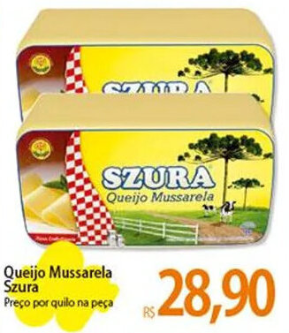 Atacadão Queijo Mussarela Szura Preço por quilo na peça oferta