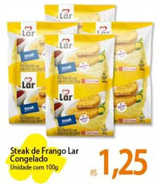 Atacadão Steak de Frango Lar Congelado Unidade com 100g oferta