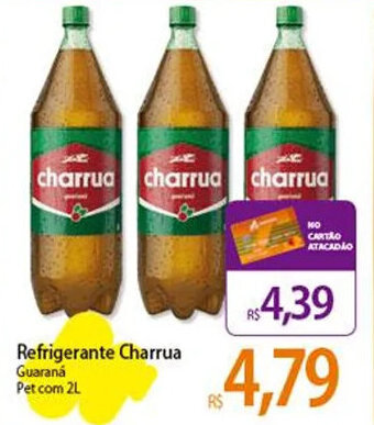 Atacadão Refrigerante Charrua Guaraná Pet com 2L oferta
